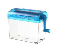 Small Paper Shredder - Manual Compact Design | Lightweight, Hand-Crank, Fits Desk Easily | Shreds Bills, Mail, Receipts, A6 Paper | Office, School, Teacher, Student, Home Use Supplies