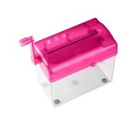 Small Paper Shredder - Manual Document Shredder | Compact Desk Design | Office Supplies Equipment | Student Adult Safety Solution, Use By E