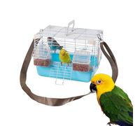 Small Parrot Cage Travel - Bird Travel Cage, Travels Carrier Cages With Shoulder Strap And Removable Bottom Tray | Portable Small Animals Cages, For Cockatiels Peony Pearl Munias Avian Veterinary