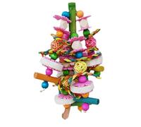 Small Parrot Toys | Colorful Natural Loofah Chew Toys Birdcage Ornaments - Multifunctional Bird Toys, Decorative Beak Grinding Supplies for Chick, Gerbil, Hamster