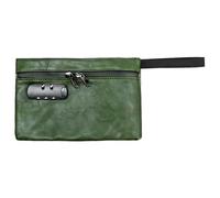 Small Password Storage Bag,Waterproof & Cut-Resistant PU Money Pocket with Waterproof Lockable Cash Bag with Zipper & Handle for Cash,Keys,Jewelry, Other Valuables