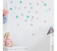 Small Pastel Watercolour Confetti Dot Wall Stickers
