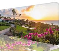 Small Path Mouse Pad,1200x600x3mm Mouse Mat House Desk Mat Large, Soft Smooth Surface with Anti-Slip Rubber Base Mousepad Waterproof, Durable, Extended Length Desk Pad for Christmas Decorations N1-690