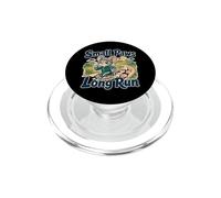 Small Paws Long Run Mouse Runner Jogging Humor PopSockets PopGrip for MagSafe