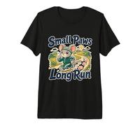 Small Paws Long Run Mouse Runner Jogging Humor Premium T-Shirt