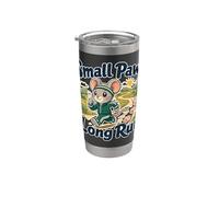 Small Paws Long Run Mouse Runner Jogging Humor Stainless Steel Insulated Tumbler