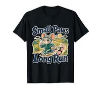 Small Paws Long Run Mouse Runner Jogging Humor T-Shirt