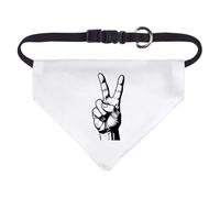Small 'Peace Sign Hand Gesture' Dog/Cat/Pet Bandana (PD00060101)