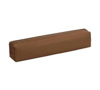 Small Pencil Case, This Small Makeup Case is a Great Addition to Your School or Shoulder Bag.PU Cosmetic Storage Bag, Stationery Purse, Lipstick Case with Zipper, brown, see description, See