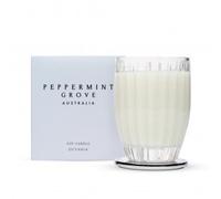 Small Peppermint Grove Oceania Candle in Ornamental Custom Glass Jar
