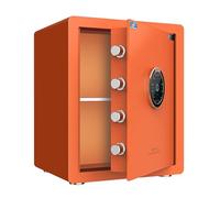 Small Personal Safe Biometric Safe Box Digital Code Security Box with Shelf and Alarm
