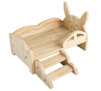 Small Pet Bed Toy For Hamster Cage Platform Resting Bed Wood Climb Toy GuineaPigs Platform For Small Animals Animals