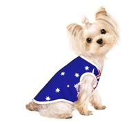 Small Pet Breathable Sleeveless Australian Flag Print T-Shirt - Small Medium Cats & Dogs, Chihuahua, Yorkie, Dachshund