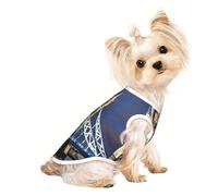 Small Pet Breathable Sleeveless T-Shirt - Soft Tower Bridge in London Print Stretchy Vest, Fits Small to Medium Pets