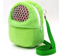 Small Pet Carrier Bag | Warm Plush Travel Pouch for Hamsters/Rats/Hedgehogs | Secure Zip Closure & Adjustable Strap | Portable Sleep & Travel Carrier for Small Animals