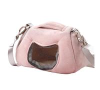 Small Pet Carrier Bag with Adjustable Shoulder Strap Hamster Travel Cage Breathable Portable Travel Carrier for Birds Guinea Pig Guinea Pig Hamster Supplies Cages
