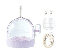Small Pet Carrier Cage Portable Parrot Carrier Cage Outdoor Traveling Bird With 60ml Water Bottle& Station Frame Bird Travel With Station Frame Travel Cockatiel