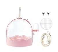 Small Pet Carrier Cage Portable Parrot Carrier Cage Outdoor Traveling Bird With 60ml Water Bottle& Station Frame Bird Travel With Station Frame Travel Cockatiel