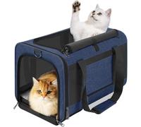 Small Pet Carrier Cage Softshell Pet Taxi Carrying Bag over 25lbs Top Loader Travel Kennel(E)