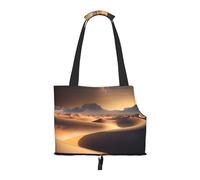 Small Pet Carrier Purse Bag, Desert Stars Print Shoulder Bag for Dogs Cats, Puppy Tote Travel Handbag