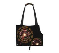 Small Pet Carrier Purse Bag, Starry Dandelion Print Shoulder Bag for Dogs Cats, Puppy Tote Travel Handbag