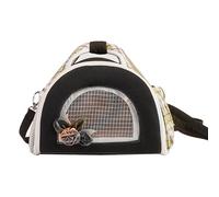 Small Pet Carrier - Travel Puppy Tote, Modern Kitten Transport Bag | Bunny Rabbits Hamster Cage, Portable Guinea Parrot Basket, Lightweight Dog Cat Crate, Stylish Animal Storage Box, Shoulder Satchel