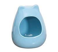 Small Pet Ceramic House For Hamster Cooling House Pet Bed Guinea-Pigs Nest For Chipmunks-Habitat Cooling Bed Hamster Ceramic Guinea-pigs