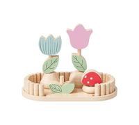 Small Pet Chew Toys, Wooden Bunny Garden Accessory Cage Enrichment Kit | Healthy Gnawing Development Tool For Hamster Gerbil Chinchilla Squirrel Indoor Cage