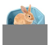 Small Pet Corner Toilet - Cage Corner Toilet Pan Bunny Litter Box,Removable Wire Pentagon Shape Indoor Small Pet Potty Trainer for Chinchilla, Duck