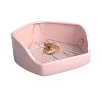 Small Pet Corner Toilet | Pet Bunny Toilet Small Animal Corner Pan | Removable Wire Pentagon Shape Indoor Potty Trainer for Chinchilla, Duck