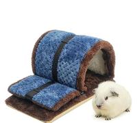 Small Pet Cotton Sleep Mat & Pineapple Tunnel - Grid Corner Passage for Rabbit, Hamster, Guinea Pig