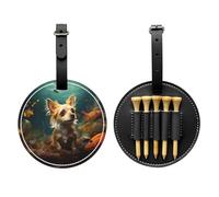 Small pet Dog Black Golf tee Storage Bag - Easy to Carry Around and More efficient in Playing Golf