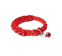 Small Pet Dog Collar With Bell Lace Cat Necklace Dot Puppy Gato Collier Chain Cute Adjustable Kitten Perro Supplies Accessory