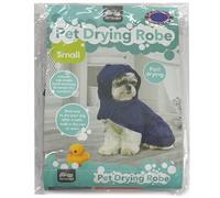 Small Pet Drying Robe - Blue - Perfect for Drying Your Pet After a Bath, Rainy Walk, or a Swim - Keep Your Furry Friend Cosy, Dry and Warm