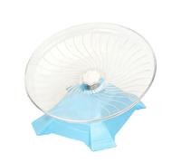Small Pet Exercise Wheel - Quiet Rotating Stand, Animal Activity Toy, Cage Fitness Accessory, Reptile Play Equipment | Hamster Exercise Wheel with Stable Base for Ferret Tank Accessorie