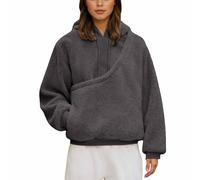 Small Pet Fleece Hoodie with Hidden Pocket for Cats and Dogs, Adjustable Drawstring Hood, Soft Long Sleeve Sweatshirt for Outdoor Walks and Cozy Indoor Wear (Grey, S)