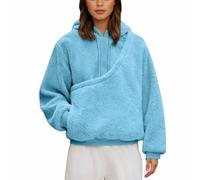 Small Pet Fleece Hoodie with Hidden Pocket for Cats and Dogs, Adjustable Drawstring Hood, Soft Long Sleeve Sweatshirt for Outdoor Walks and Cozy Indoor Wear (Sky Blue, XXL)