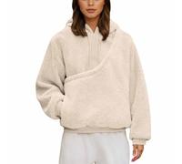 Small Pet Fleece Hoodie with Hidden Pocket for Cats and Dogs, Adjustable Drawstring Hood, Soft Long Sleeve Sweatshirt for Outdoor Walks and Cozy Indoor Wear (Beige, XL)