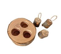Small Pet Foraging Toys Hamster Wood Rabbit Snack Feeder Toy Puzzle Game Small Animal Training Snack Feeder