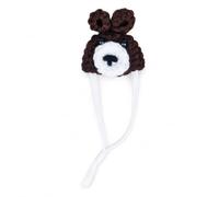 Small Pet Hat, Hand Knitted Yarn, Bear | Cartoon Design, Pet Grooming Item, Pet Fashion Display, For Craft Collectors