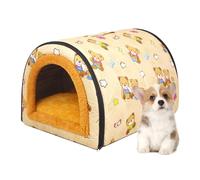 Small Pet House - Weatherproof Cave Shelter, Indoor Kitten Cave, Thermal Lining Rain-Safe Enclosed Design | Ideal for Balcony, Garden, Bedroom, Living Room, Travel, Camping, Keeping Small Pets