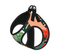 Small Pet Leash Vest Dog Harness - Small Sized, Indoor Potted Green Plants Print Adjustable for Cats and Dogs, Perfect for Outdoor Walking