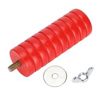 Small Pet Parrot Perch Stand Platform, Colorful Natural Pine, 1.4 Inch Round Gasket, Easy Install - Non, Multi Layer Use, Fun Play for Hamster and Small Pets (Red)