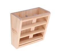 Small Pet Rabbits Guinea Pig Wooden Rack Feeder Hay Grass Nesting Holder #2