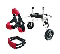 Small Pet Scooter Wheelchair, Adjustable Dog Wheelchairs,Aluminum Dog Trailers with Belly Support Belt ( Size Xs trengthen)
