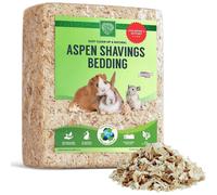 SMALL PET SELECT Aspen Bedding 41L, Litter for Rabbit, Guinea Pig, Hamster, Bunny and other Small Animals, Real Wood Shavings, 41L