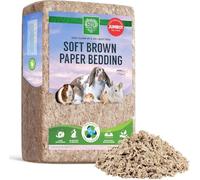 SMALL PET SELECT Brown Natural Paper Bedding, Soft Animal Bedding with Odor Control for Guinea Pig, Rabbit, Hamster, or Bunny, Cage Accessories, Made in the USA, 178L
