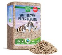 SMALL PET SELECT Premium Natural Paper Bedding for Guinea Pig, Rabbit, Hamster, Bunny & Small Animals, Soft Brown Pet Bedding With Odor Control, Made in the USA, 178 LITRE