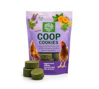 Small Pet Select Coop Cookies Premium Poultry Treats, Natural Alfalfa and Marigold Blend, Hard-Pressed Discs for Foraging, 600g Resealable Pouch