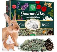 Small Pet Select - Gourmet Hay Blend for Rabbits, Guinea Pigs & Small Animals | Exclusive Treat Mix with Premium Hay, Flowers & Herbs | Healthy, Natural Forage | 2lb Box